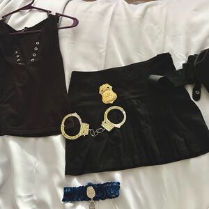 Cute Sexy Cop Costume- Small- 6 piece